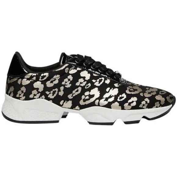 MIMCO SHOES 🖤BLACK GOLD REBEL SNEAKERS WOMENS SIZE  9 ,EU 40 🖤 RRP $179.00 - Picture 2 of 15